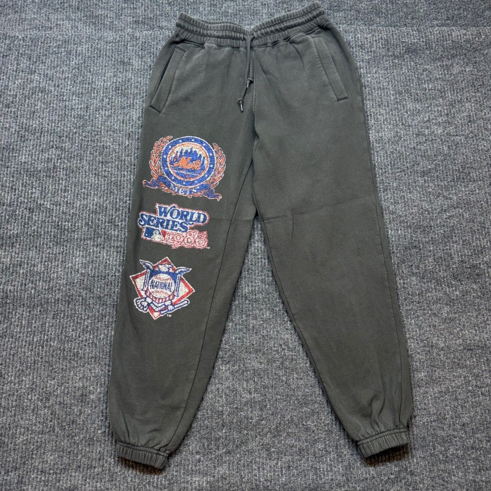 New Era Cooperstown New York Mets 1986 World Series Sweatpants Mens Small